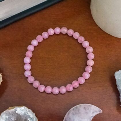 Pulsera de Cuarzo Rosa 6mm