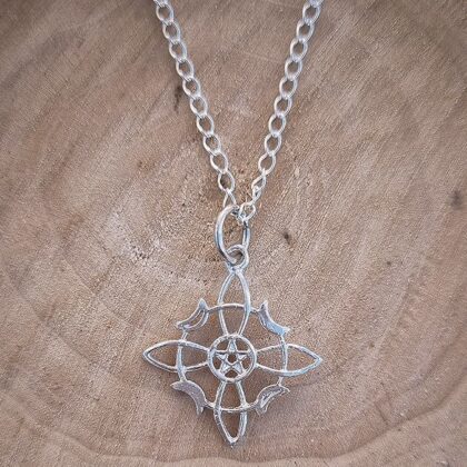 collar nudo de bruja pentagrama