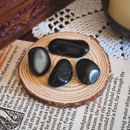 Canto Rodado de Obsidiana Pulida