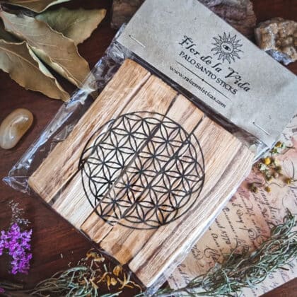 Palo Santo Grabado Flor de la Vida